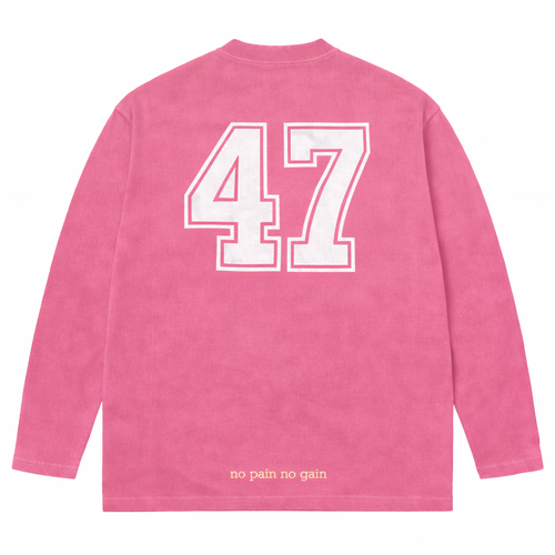 T-shirt a manche longue Street- Rose